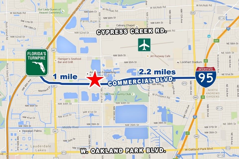 Lakeshore Business Center : 3201 W Commercial Blvd, Fort Lauderdale, FL 33309